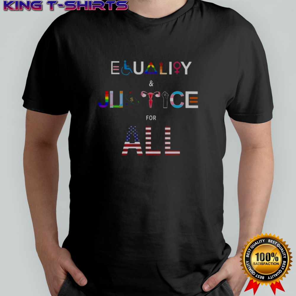 Equality And Justice For All US Flag T-Shirt