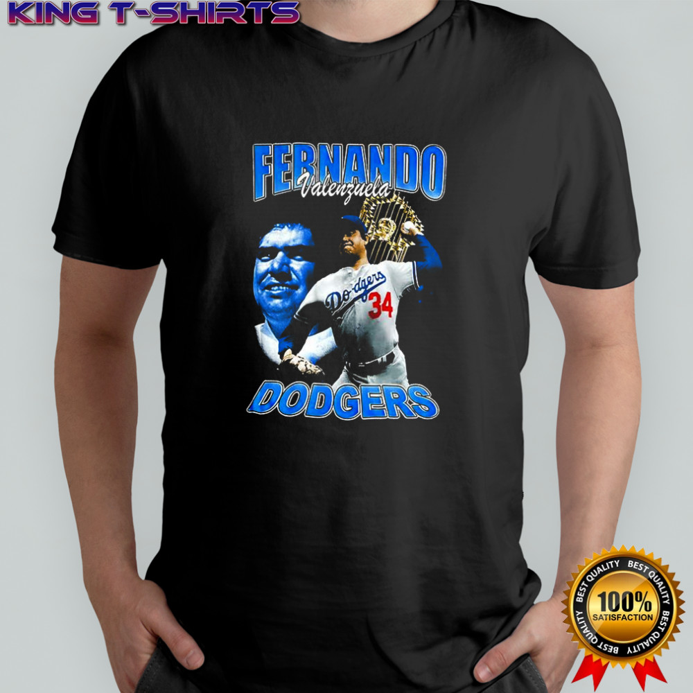Fernando Valenzuela Los Angeles Dodgers MLB memories shirt