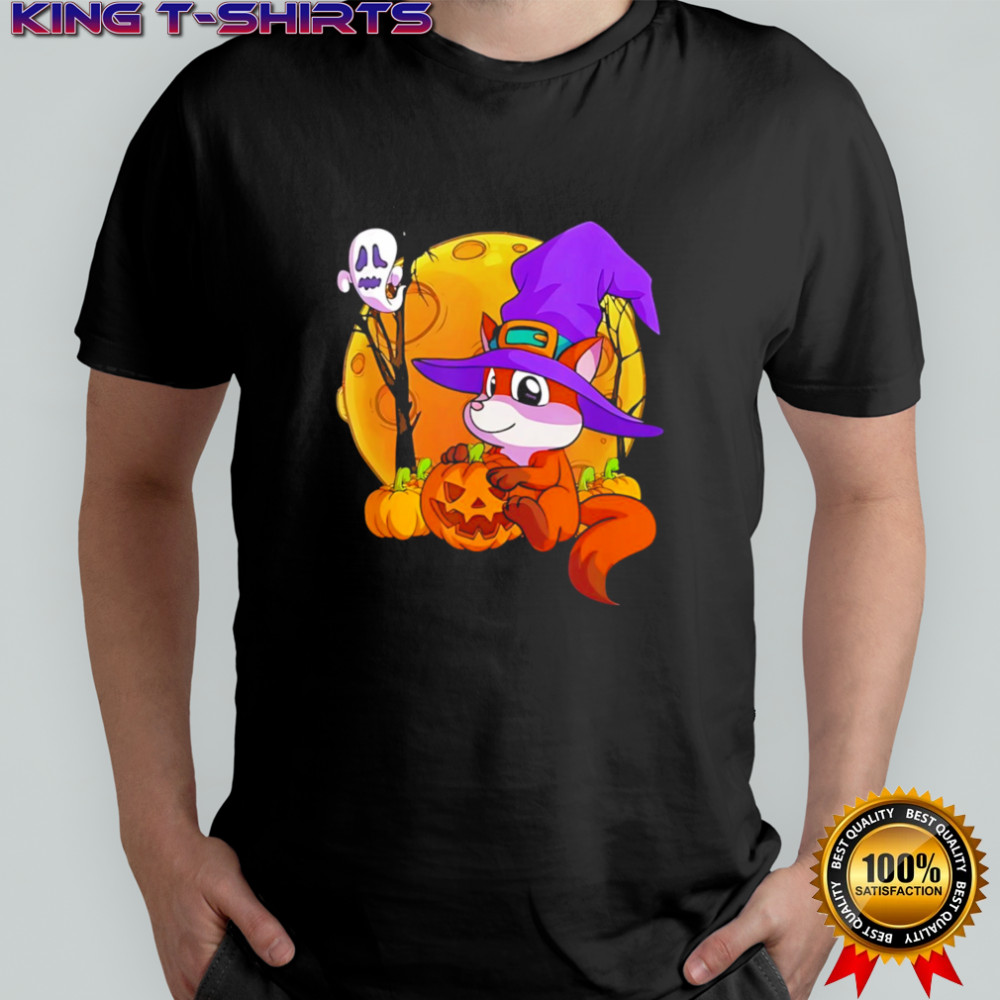 Fox Witch Hat halloween shirt