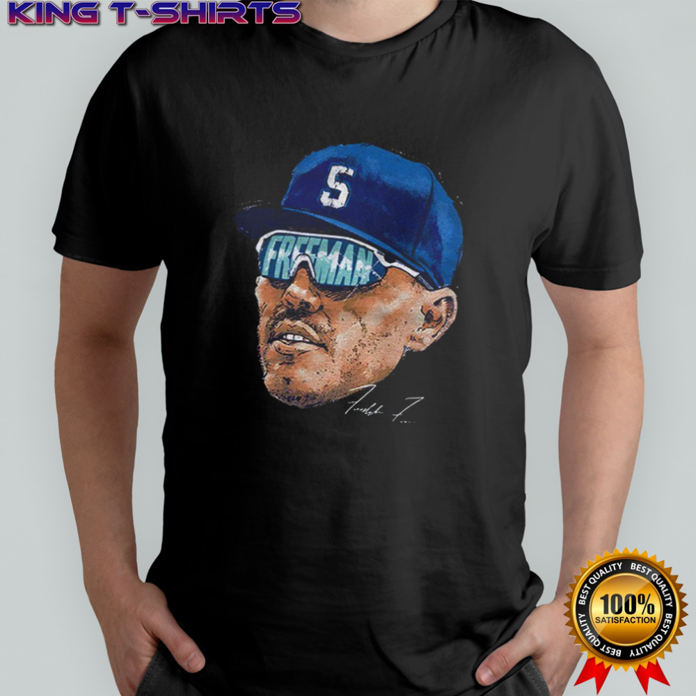 Freddie Freeman big face Los Angeles Dodgers MLB Baseball World Series 2025 signature shirt