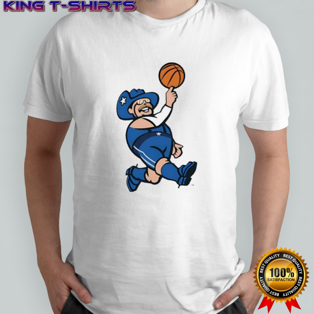 Frisco RoughRiders x Dallas Mavericks mascot shirt