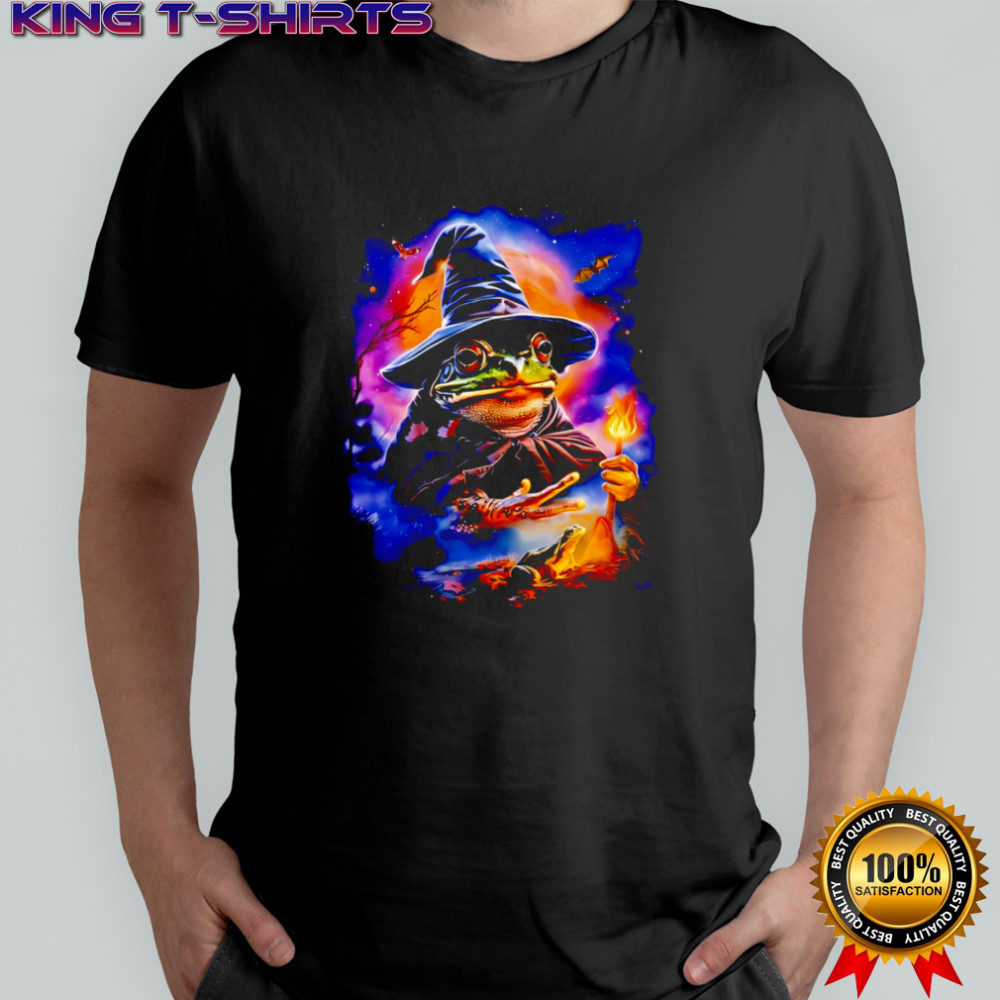 Frog Protest Resist Frog Wizard Frog Witch Halloween galaxy shirt