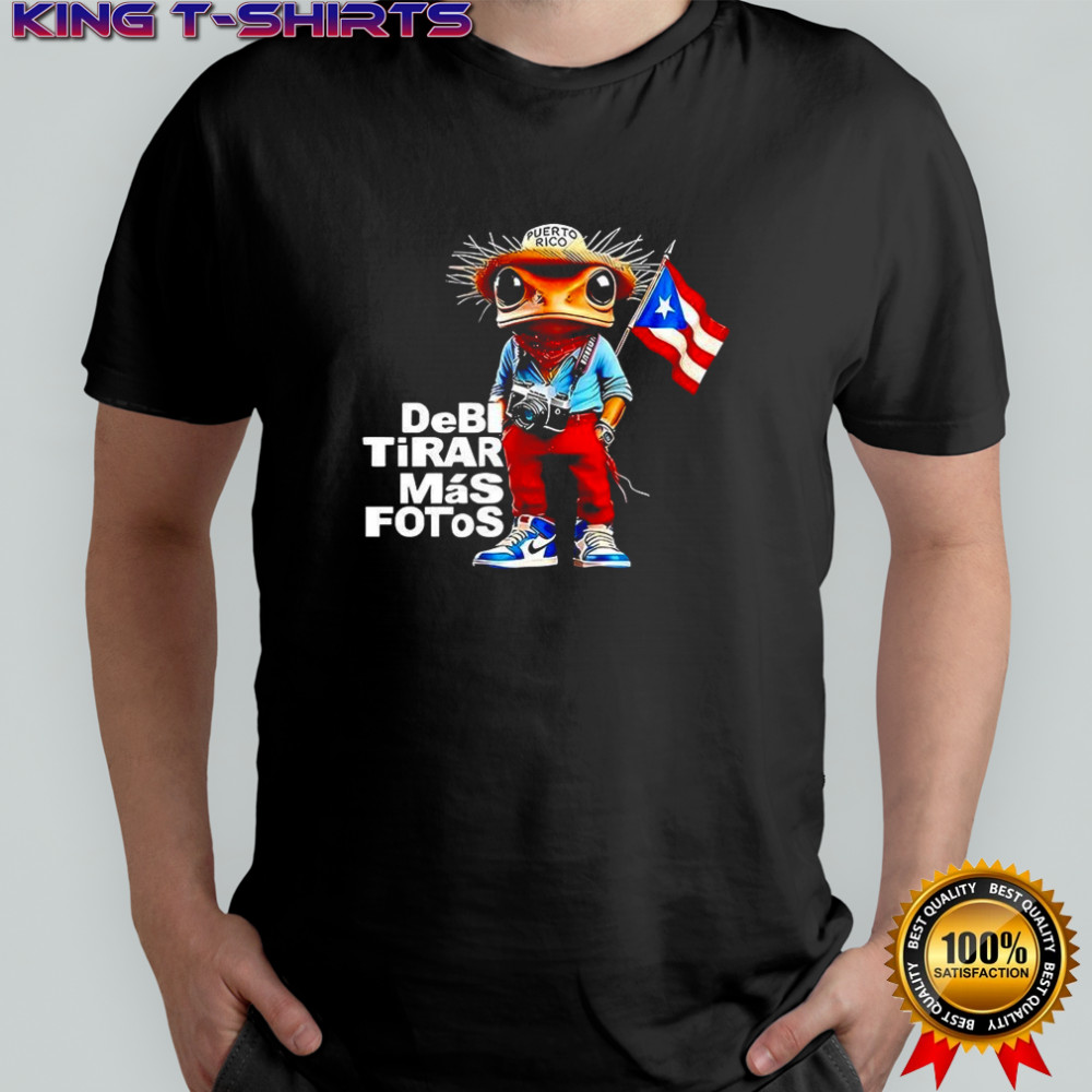 Frog Puerto Rican caped DeBí TiRAR MáS FOToS Rap music 2025 shirt