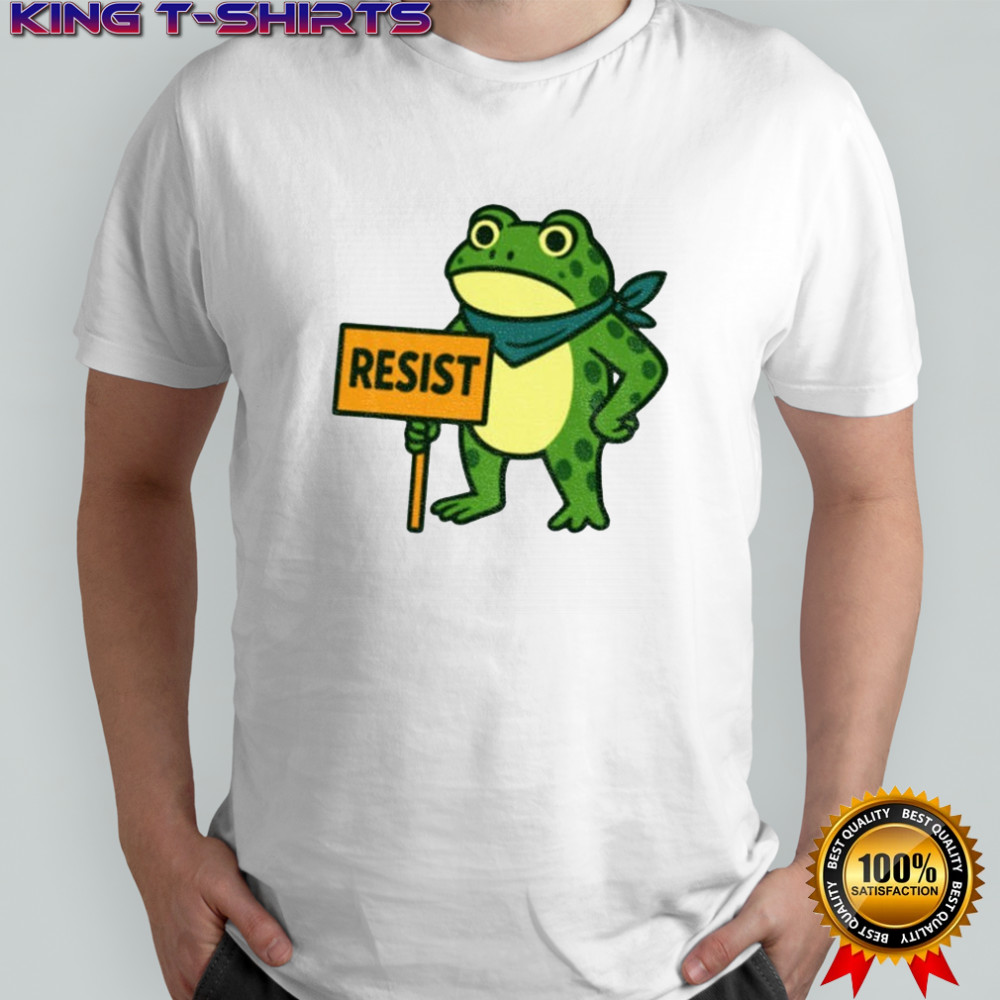 Frog Resist Portland Frog Protest Activist Political 2025 shirt
