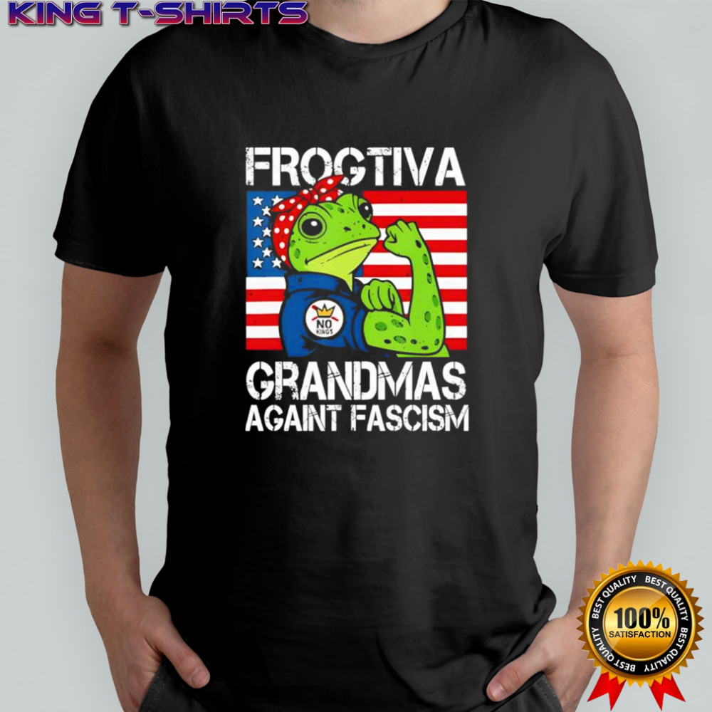 Frogtiva Grandmas Against Fascism Portland Frog Protest shirt