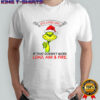 Funny Grinch Santa hat live laugh love if that doesn’t work load aim and fire Christmas shirt