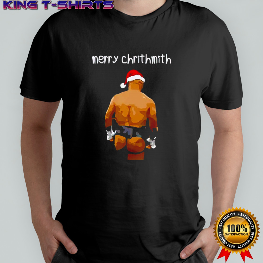 Funny Meme Mike Tyson Butt Christmas Merry Chrithmith shirt