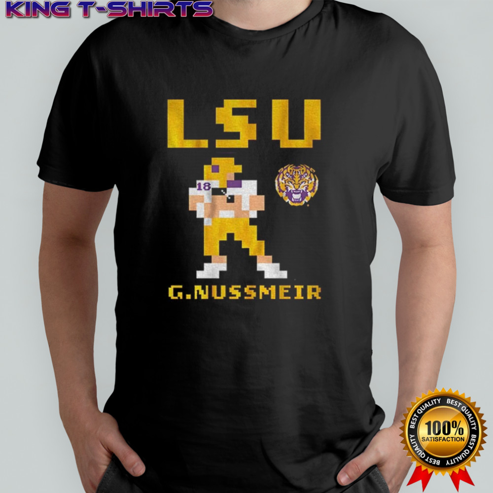 Garrett Nussmeier Retro Baller LSU Tigers football 2025 shirt