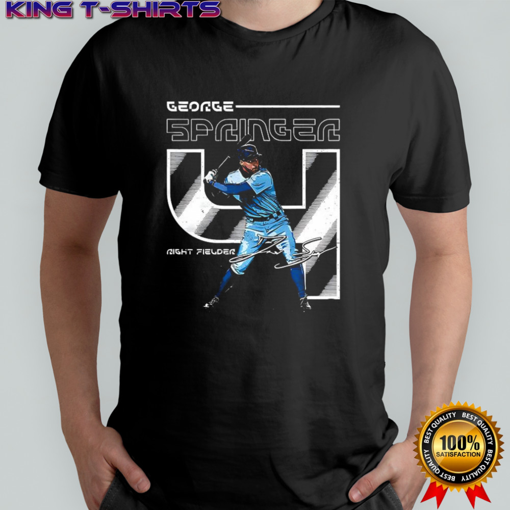 George Springer Toronto Blue Jays baseball Number 4 signature shirt