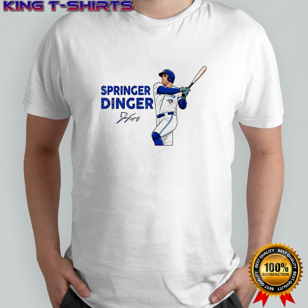 George Springer Toronto Blue Jays baseball Springer Dinger signature shirt
