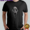Ghostface Scream big face graphic Halloween shirt