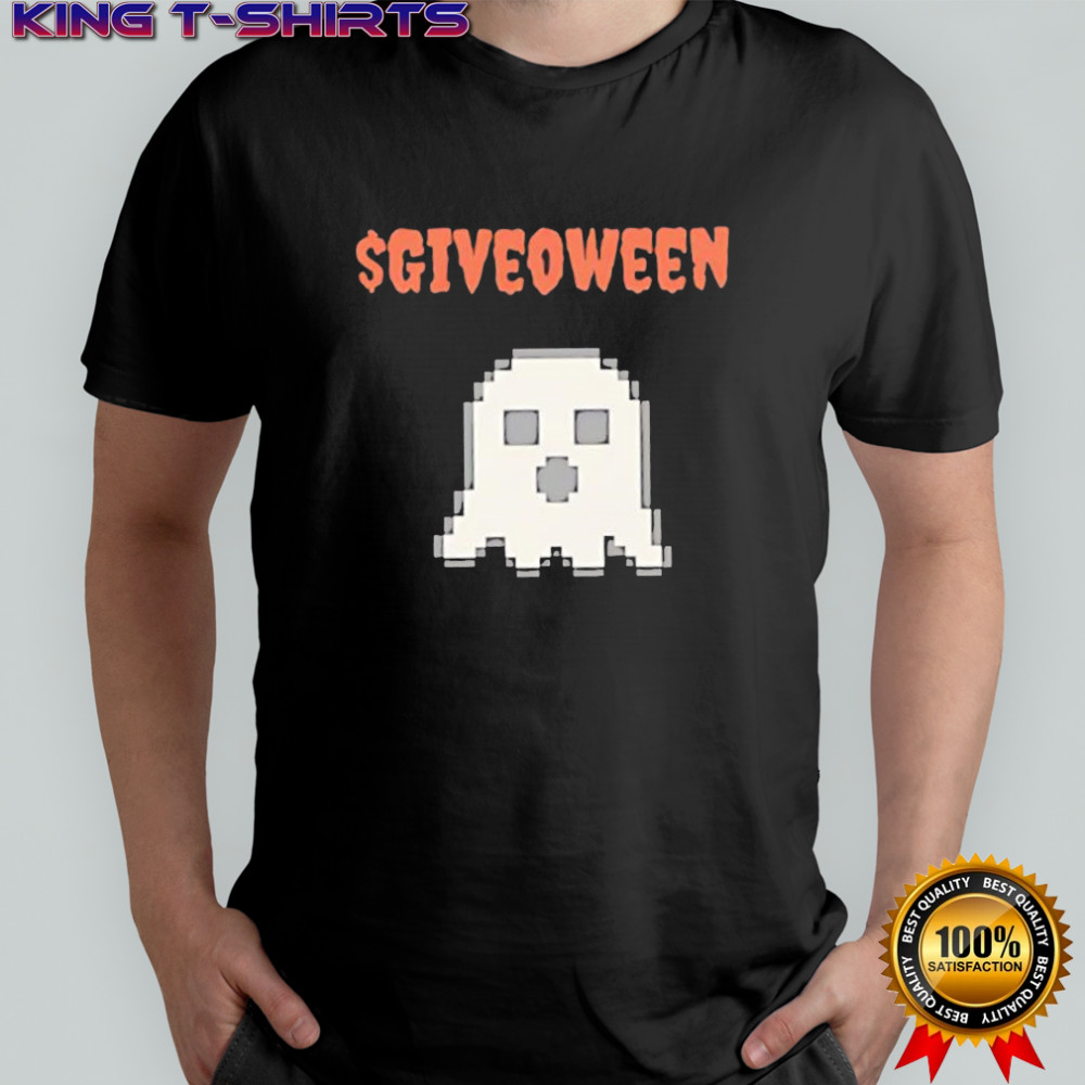 Giveoween ghost retro shirt