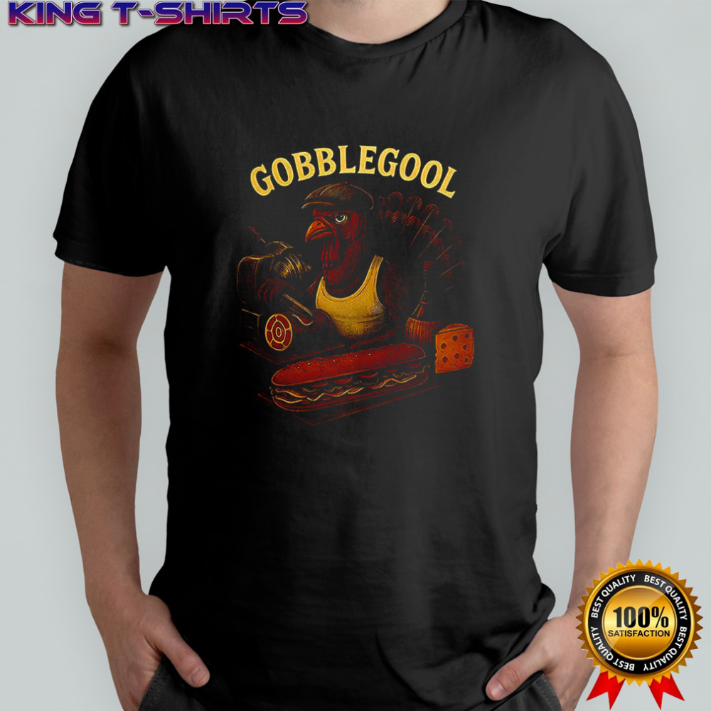 Gobblegool Deli Turkey Gobble Gabagool parody graphic shirt