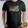 God Family Country Freedom flag shirt