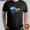 Good los angeles Dodgers vs milwaukee brewers mlb gameday schedule skyline city 2025 shirt