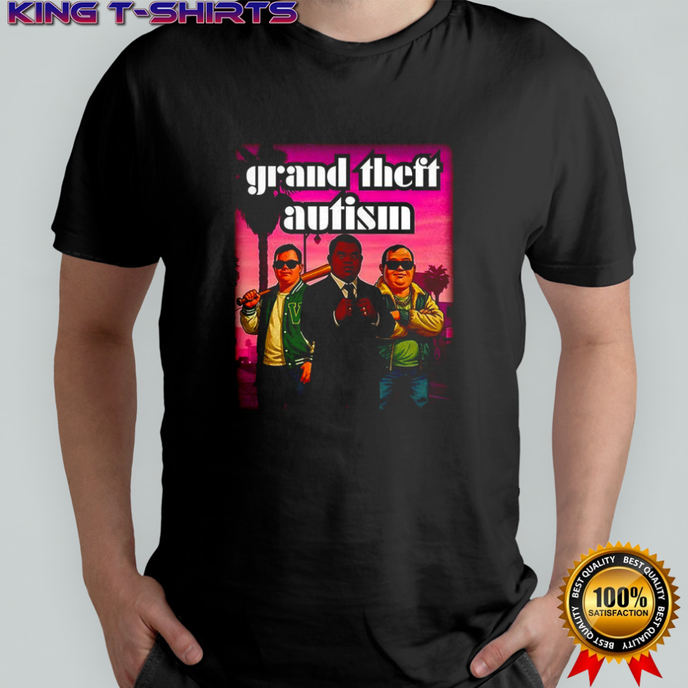Grand Theft Autism Auto video game parody shirt
