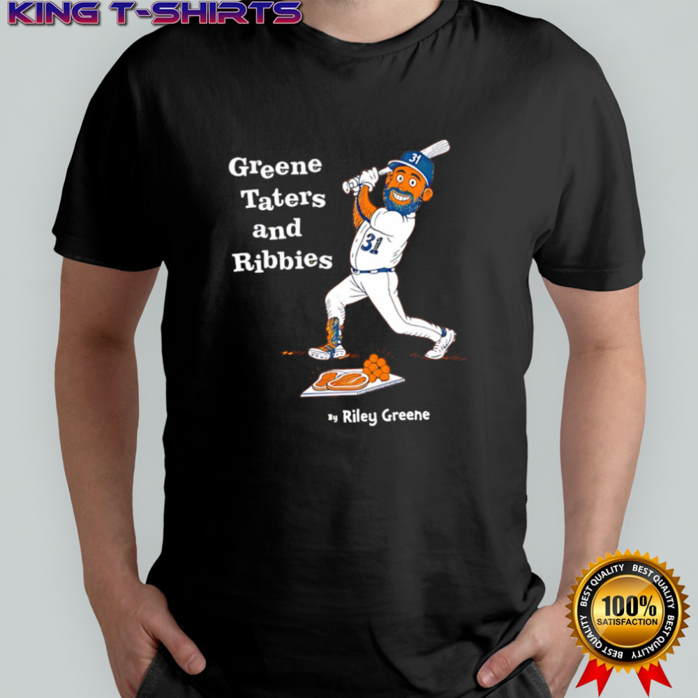 Greene Taters and Ribbies cartoon Detroit Tigers shirt