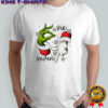 Grinch and Santa Claus hand trending six seven meme Merry Christmas shirt