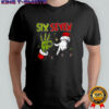 Grinch and Santa Hands Six Seven Christmas shirt