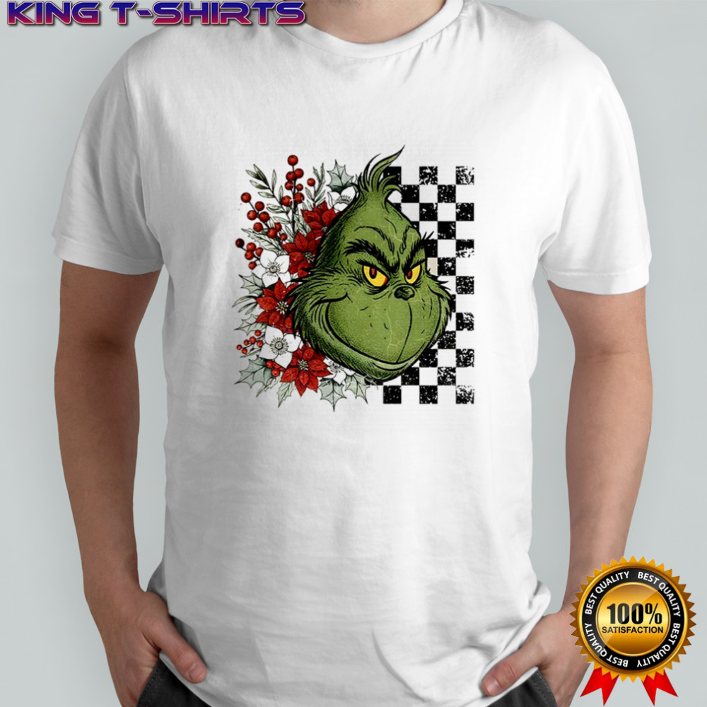 Grinch floral Christmas Characters Merry Christmas 2025 shirt