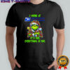 Grinch i work at United States Postal Service logo it’s fine everything is fine shirt