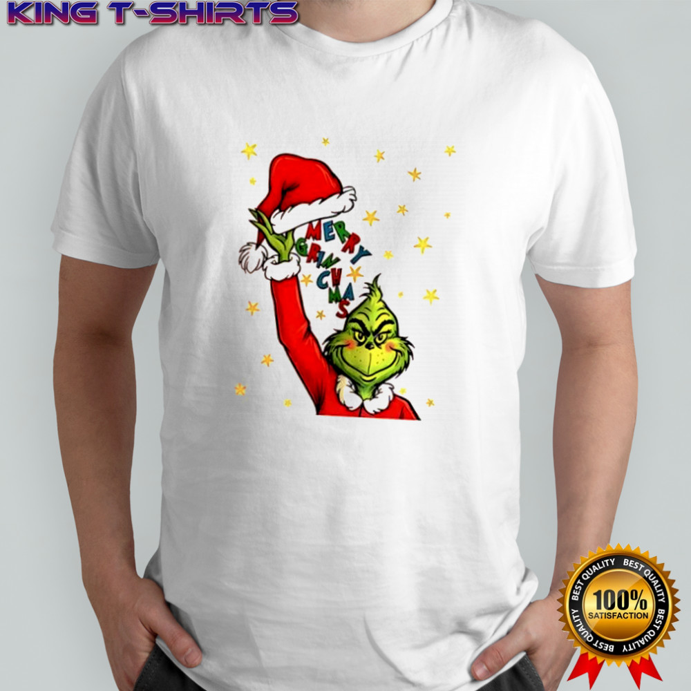 Grinch Santa Hat Merry Grinchmas Merry Christmas shirt