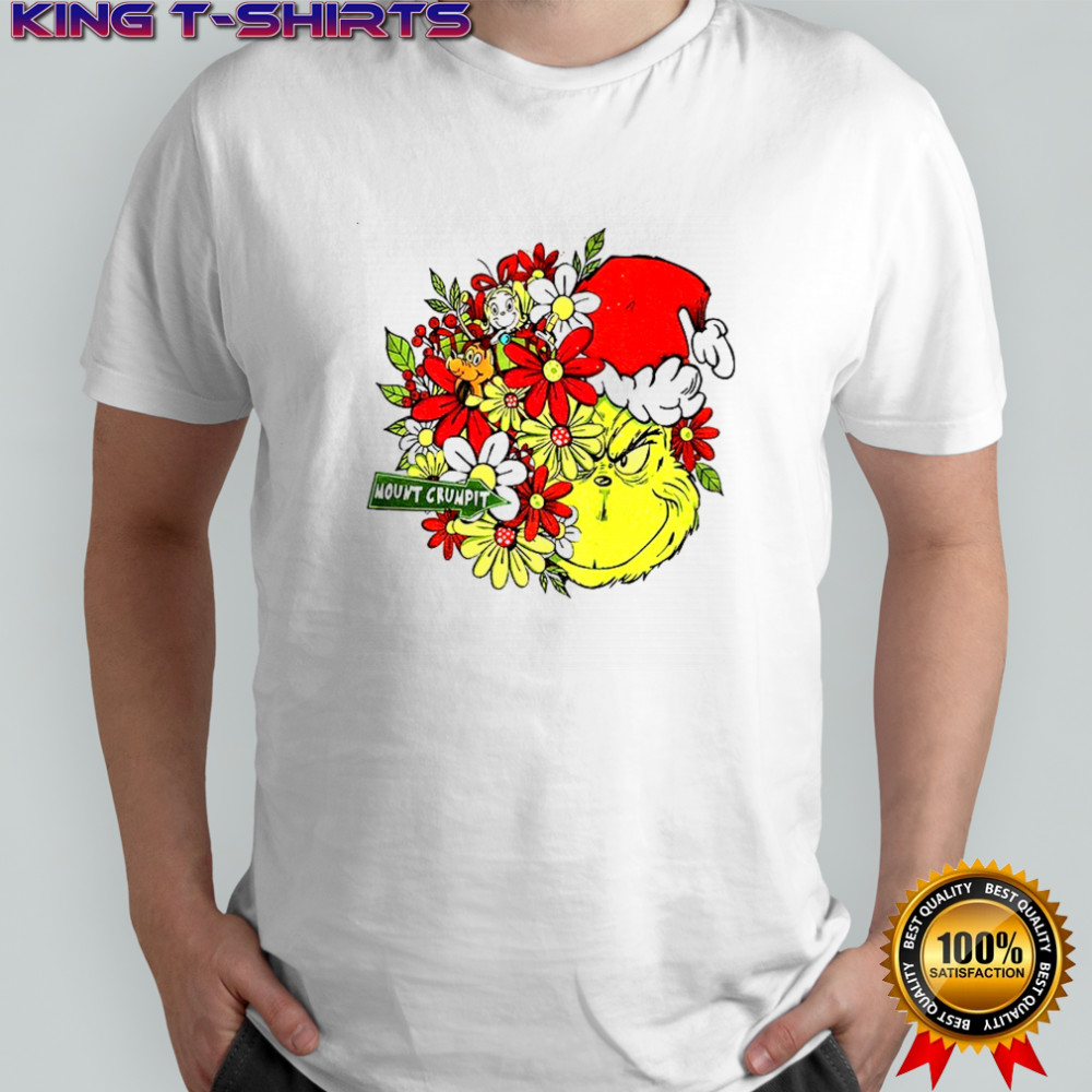 Grinch Santa hat mount crumpit Merry Christmas shirt