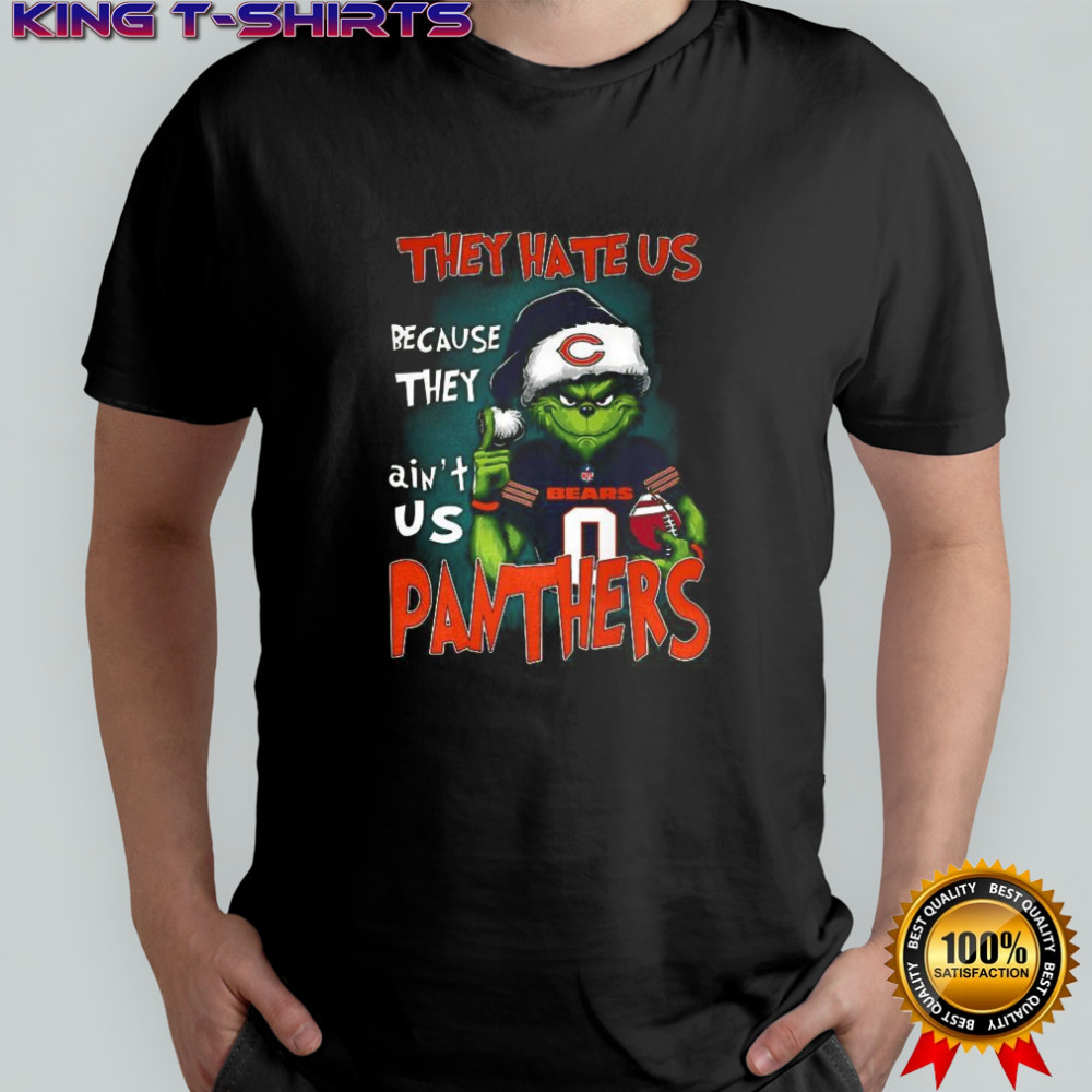 Grinch they hate us because they ain’t us Carolina Panthers and Chicago Bears football shirt
