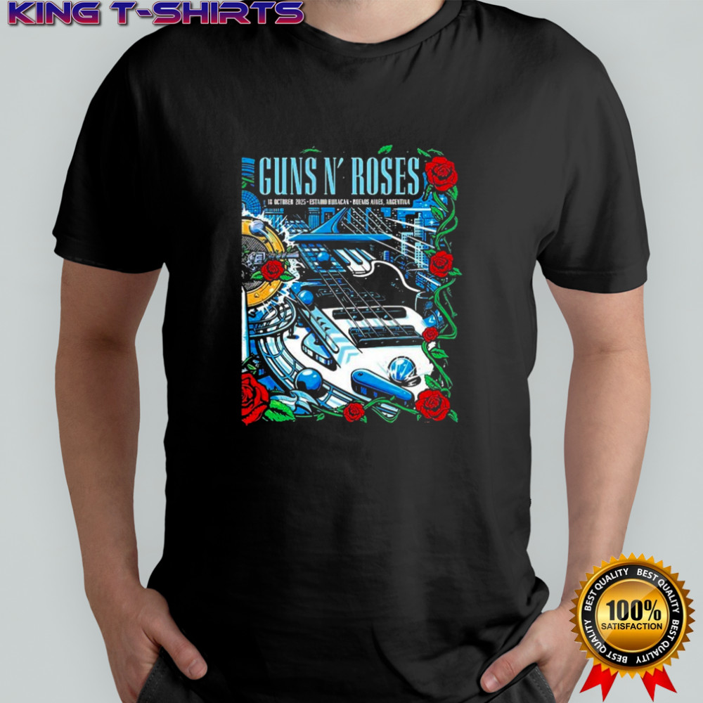 Guns N Roses Argentina Night 2 Venue At Estadio Huracan On October 18 2025 T-Shirt