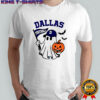 Halloween Ghost Dallas Cowboys Football flag pumpkin shirt