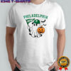 Halloween Ghost Philadelphia Eagles football flag pumpkin shirt