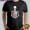 Halloween Lesbian Pregnancy Pride Baby Pregnant Skeleton shirt