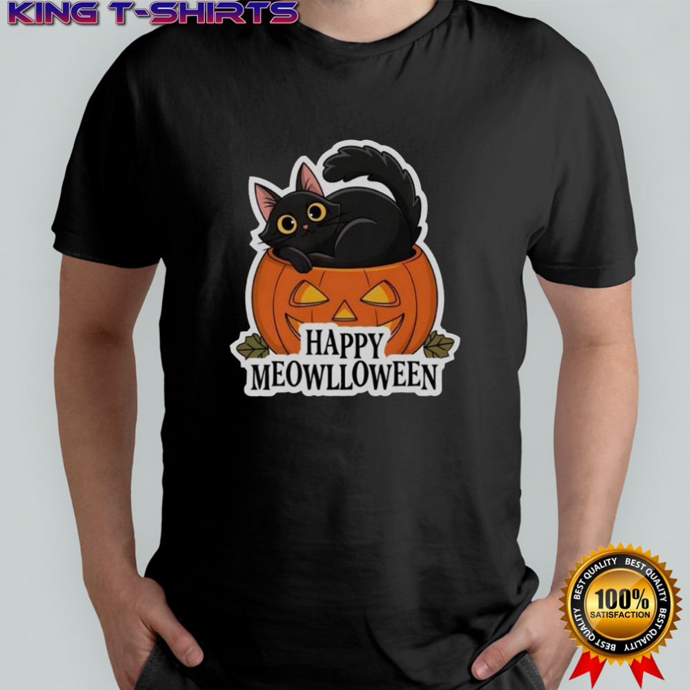 Happy Meowlloween Halloween Cat T-Shirt