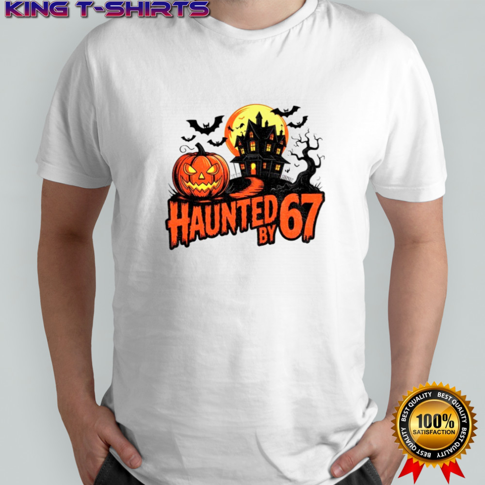 Haunted by 67 Retro Halloween Six Seven Meme shirt
