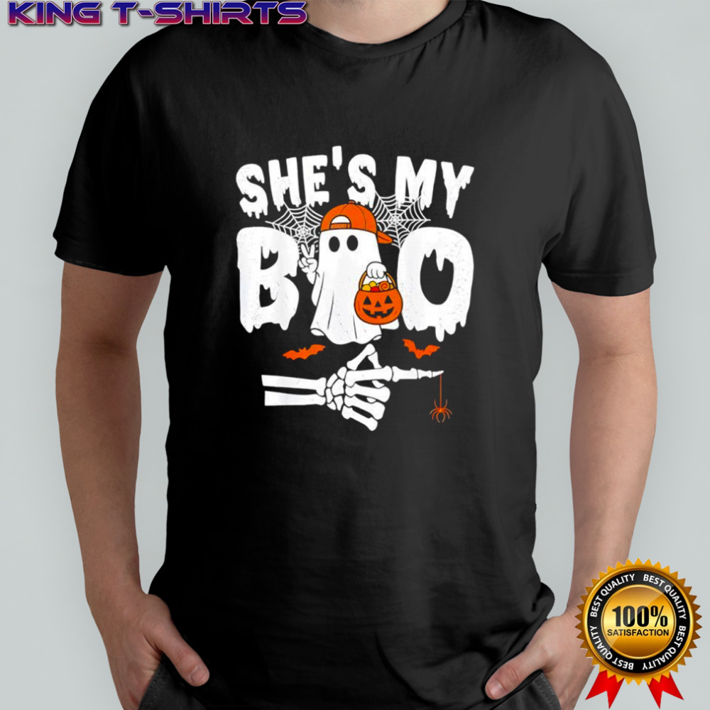 He’s My Boo Matching Couple Halloween Couples She’s My Boo shirt