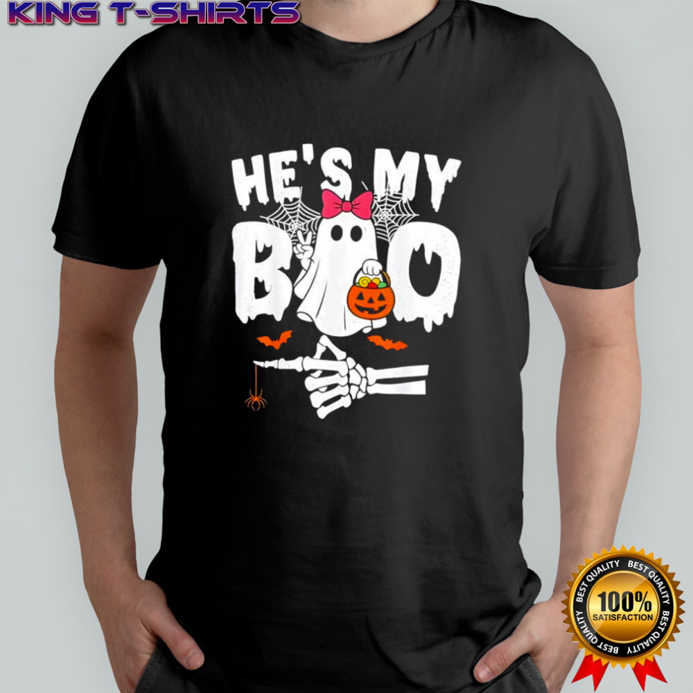 He’s My Boo Matching Halloween Couples She’s My Boo shirt