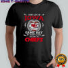 I May Live In Iowa But On Game Day My Heart And Soul Belongs To Kansas City Chiefs T-Shirt