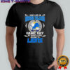 I May Live In Rhode Island But On Game Day My Heart And Soul Belongs To Detroit Lions T-Shirt