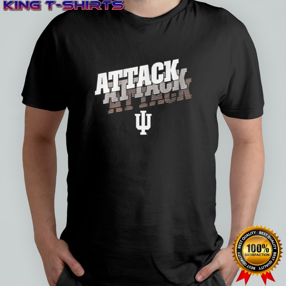 Indiana Hoosiers football attack attack attack logo shirt