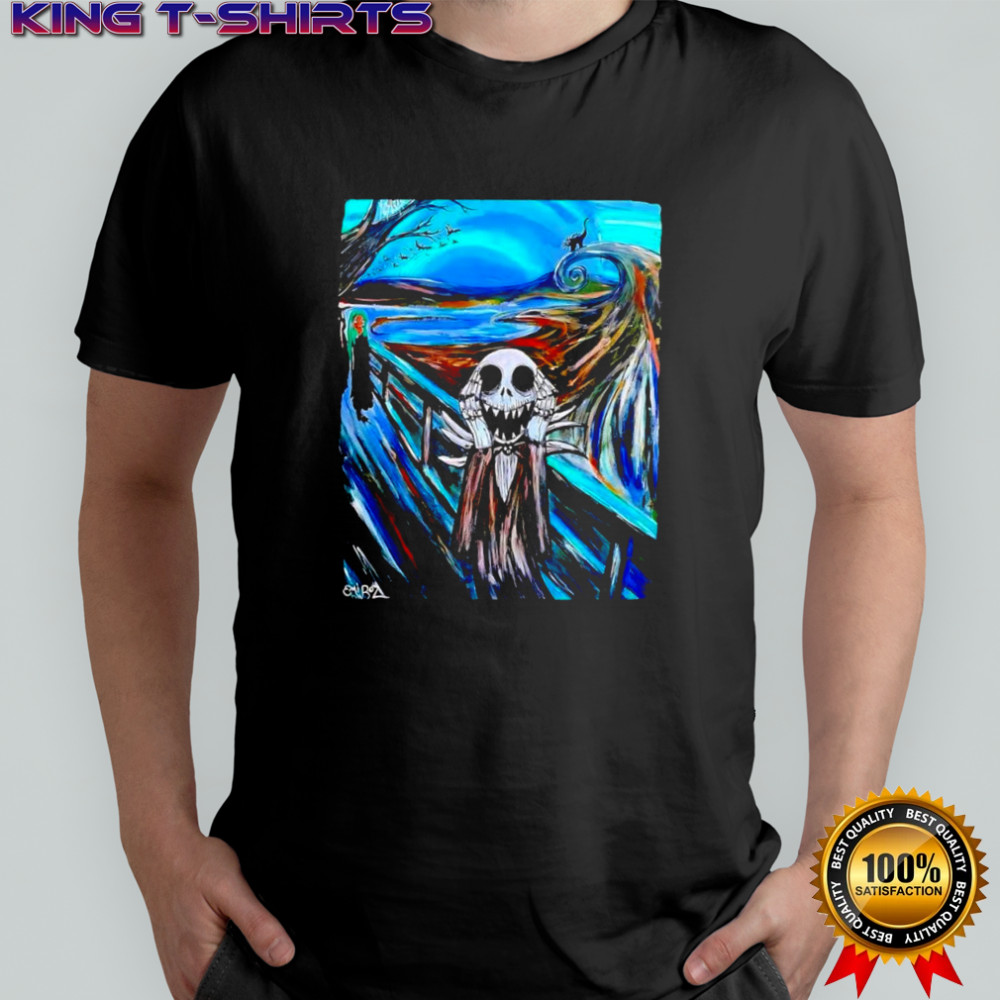 Jack Skellington The Nightmare Before Christmas Edvard Munch’s famous shirt