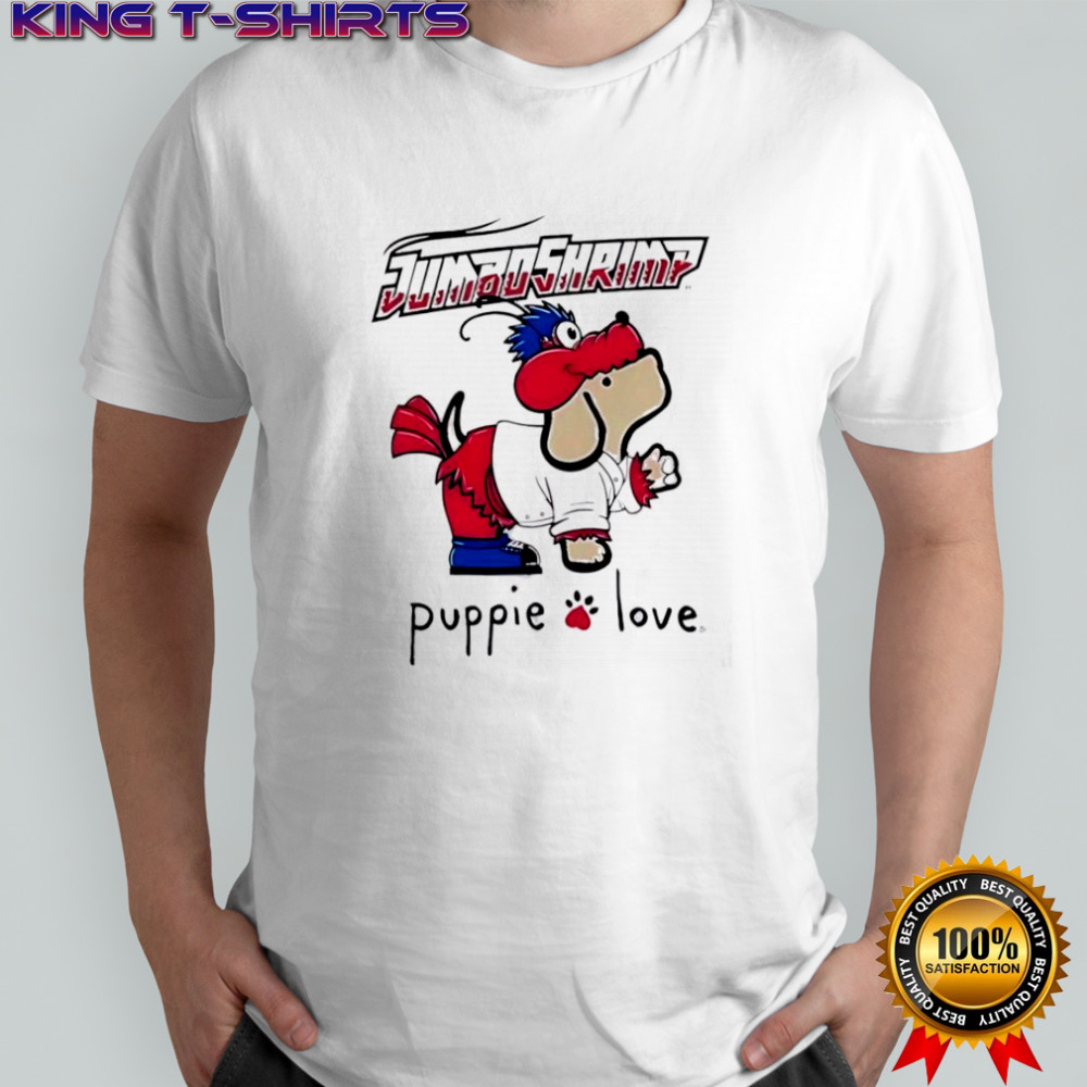Jacksonville Jumbo Shrimp Puppie Love Sky Mascot shirt