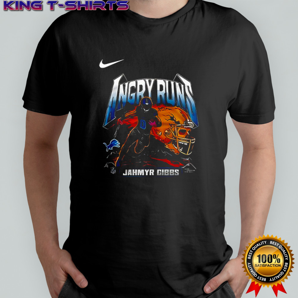 Jahmyr Gibbs Detroit Lions Angry Runs shirt