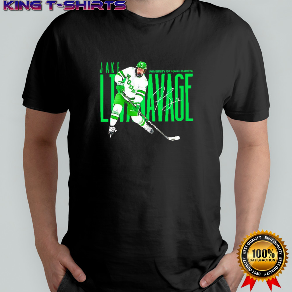 Jake Livanavage Player University Of North Dakota Athletics signature shirt