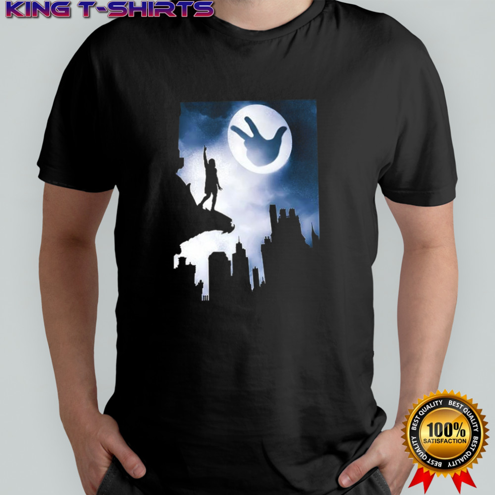 Jalen Brunson New York Knicks basketball celebrates under moonlight parody shirt