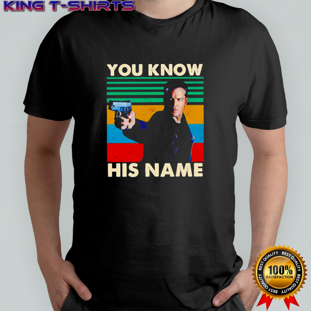 Jason Bourne you know his name vintage shirt