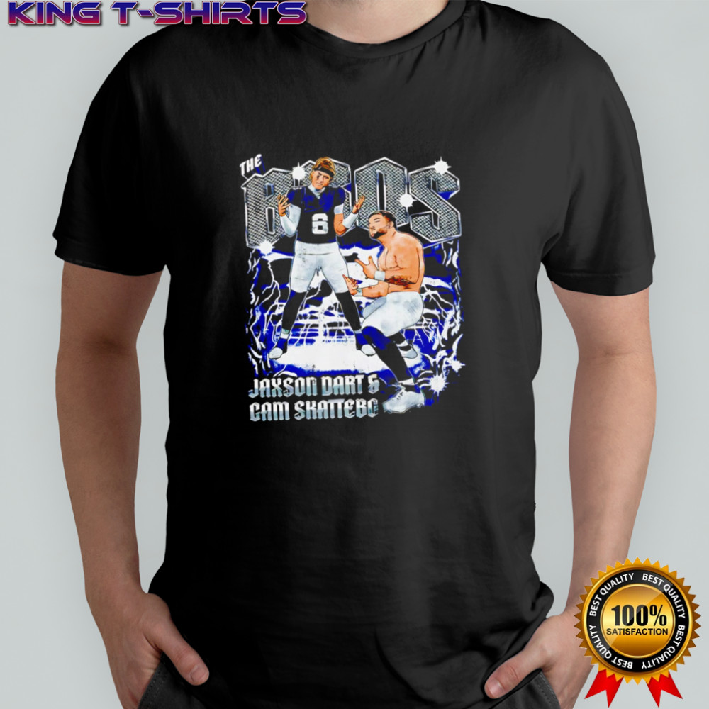 Jaxson Dart and Cam Skattebo New York Giants The Bros T-shirts