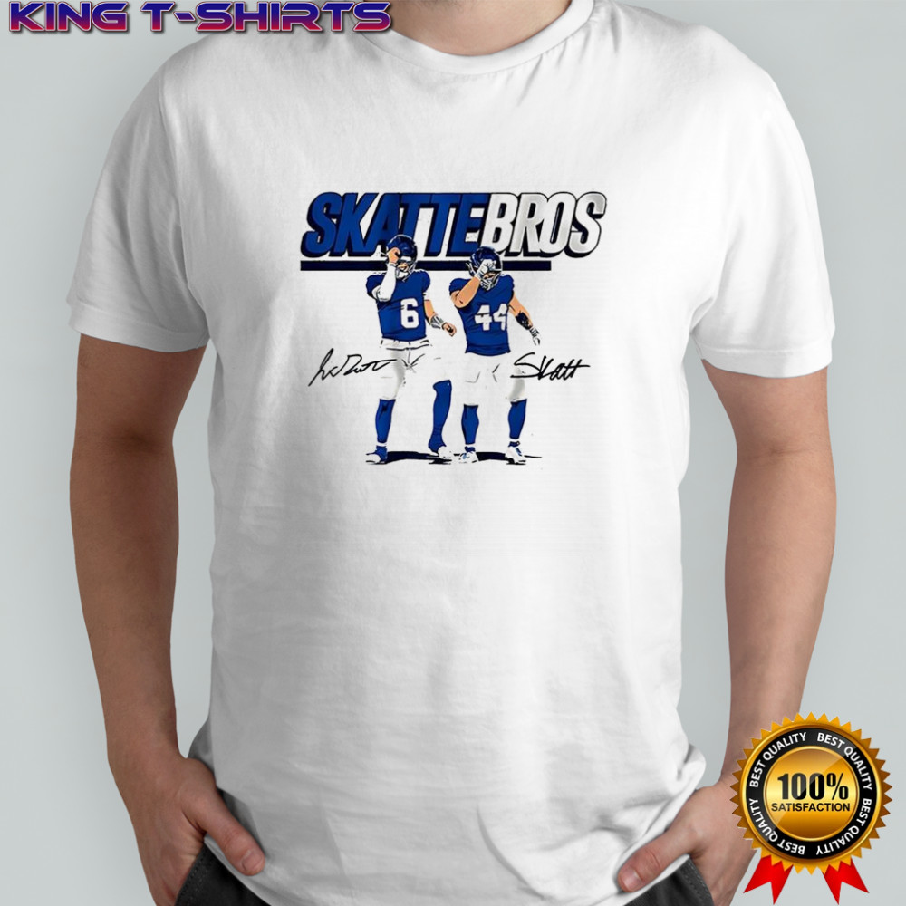 Jaxson Dart and Cam Skattebo Skattebros signature shirt