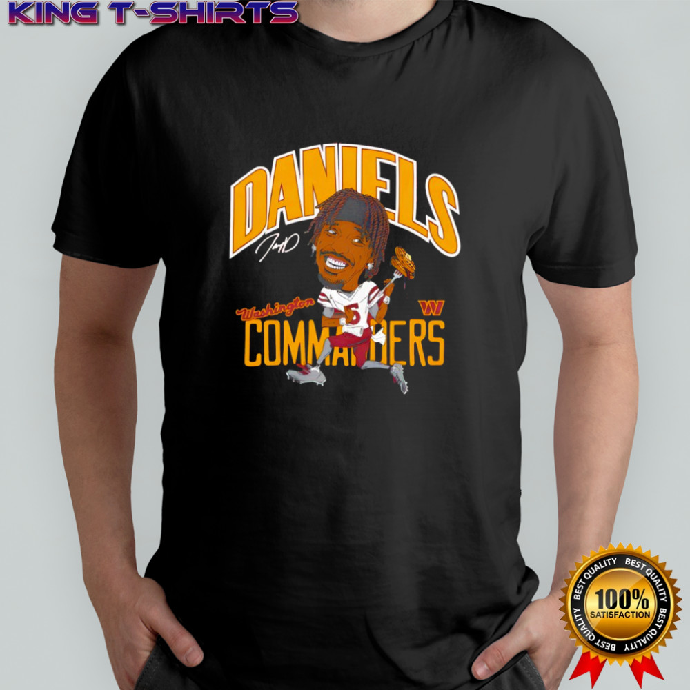 Jayden Daniels Washington Commanders Caricature Player Graphic shirt
