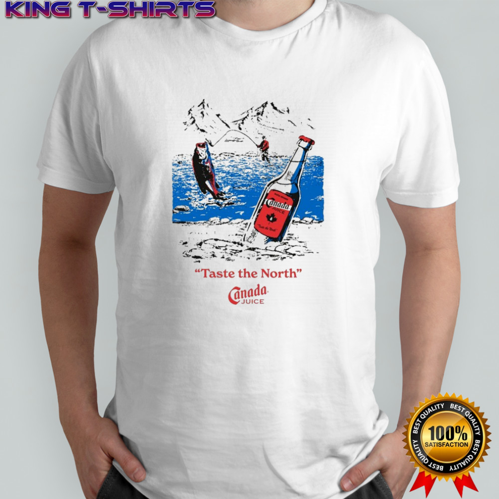 Johnny Taste The North Canada Juice Fishing T-shirt