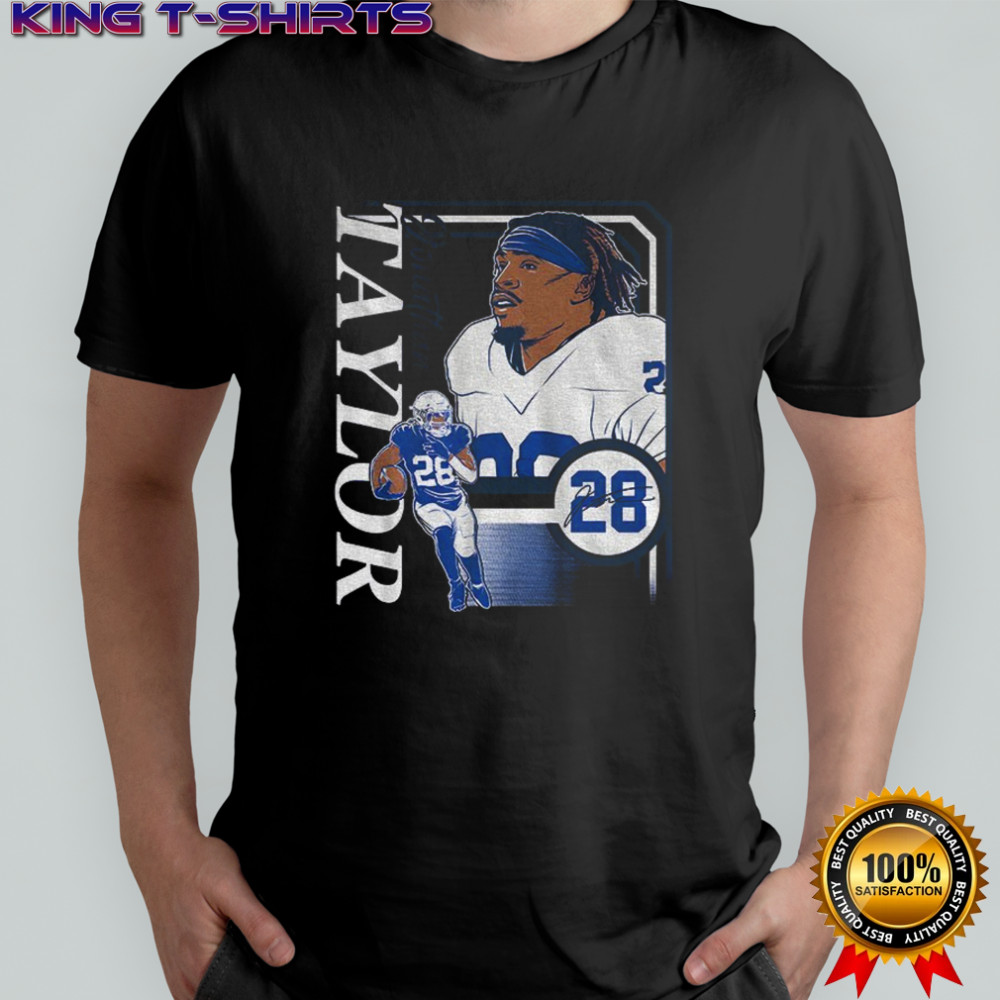 Jonathan Taylor 28 Indianapolis Colts NFL Collage Frame signature shirt